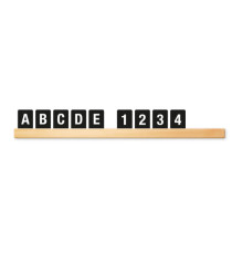 Kit Letter Shelf - mensola porta messaggi nera + 169 tessere (lettere e numeri) - Securit Kit Letter Shelf - mensola porta messaggi nera + 169 tessere (lettere e numeri) - Securit