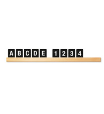 Kit Letter Shelf - mensola porta messaggi Teak + 169 tessere (lettere e numeri) - Securit Kit Letter Shelf - mensola porta messaggi Teak + 169 tessere (lettere e numeri) - Securit