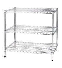 Kit scaffale Archimede - 3 ripiani - 60 x 90 x 90 cm - acciaio cromato - Serena Group Kit scaffale Archimede - 3 ripiani - 60 x 90 x 90 cm - acciaio cromato - Serena Group