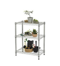 Kit scaffale Archimede Outdoor - 3 ripiani - 36 x 60 x75 cm - acciaio zincato - cromato - Serena Group Kit scaffale Archimede Outdoor - 3 ripiani - 36 x 60 x75 cm - acciaio zincato - cromato - Serena Group