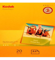 Kodak - Carta Fotografica Photo Gloss - A4 - 180 gr - 20 fogli - 5740-512