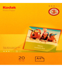 Kodak - Carta Fotografica Photo Gloss - A4 - 180 gr - 20 fogli - 5740-512