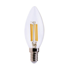 Lampada - Led - candela - 6W - E14 - 3000K - luce bianca calda - MKC Lampada - Led - candela - 6W - E14 - 3000K - luce bianca calda - MKC