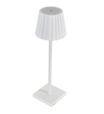 Lampada da tavolo - a led - 10 x 10 x 38 cm - alluminio/pmma - bianco - King Collection Lampada da tavolo - a led - 10 x 10 x 38 cm - alluminio/pmma - bianco - King Collection