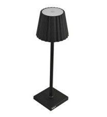 Lampada da tavolo - a led - 10 x 10 x 38 cm - alluminio/pmma - nero - King Collection Lampada da tavolo - a led - 10 x 10 x 38 cm - alluminio/pmma - nero - King Collection
