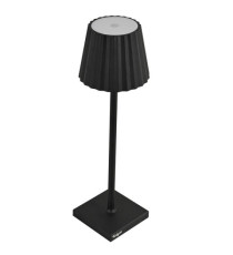 Lampada da tavolo - a led - 10 x 10 x 38 cm - alluminio/pmma - nero - King Collection Lampada da tavolo - a led - 10 x 10 x 38 cm - alluminio/pmma - nero - King Collection