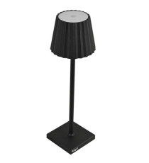 Lampada da tavolo - a led - 10 x 10 x 38 cm - alluminio/pmma - nero - King Collection Lampada da tavolo - a led - 10 x 10 x 38 cm - alluminio/pmma - nero - King Collection