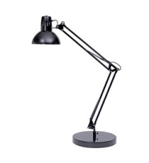 Lampada da tavolo Architect - a fluorescenza - 42 x 39 cm - base diametro 20 cm - 11W - nero - Alba