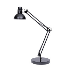 Lampada da tavolo Architect - a fluorescenza - 42 x 39 cm - base diametro 20 cm - 11W - nero - Alba