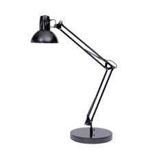 Lampada da tavolo Architect - a fluorescenza - 42 x 39 cm - base diametro 20 cm - 11W - nero - Alba