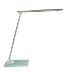 Lampada da tavolo Popy - a led - 6 W - alluminio/vetro - Unilux Lampada da tavolo Popy - a led - 6 W - alluminio/vetro - Unilux