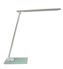 Lampada da tavolo Popy - a led - 6 W - alluminio/vetro - Unilux Lampada da tavolo Popy - a led - 6 W - alluminio/vetro - Unilux