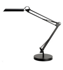 Lampada da tavolo Swingo - a led - con base e morsetto - 44 x 34,5 x 13,5 cm - 10 W - nero - Unilux