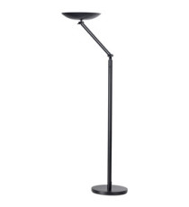 Lampada da terra articolata Varialux - a led - base diametro 34 cm - H 160/180 cm - 23 W - nero - Unilux