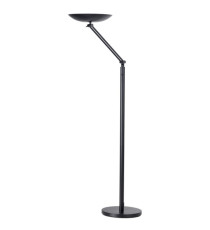 Lampada da terra articolata Varialux - a led - base diametro 34 cm - H 160/180 cm - 23 W - nero - Unilux