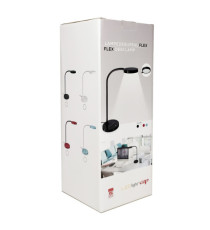 Lampada Flex Desk - a led - con base in legno - bianco - Cep Lampada Flex Desk - a led - con base in legno - bianco - Cep