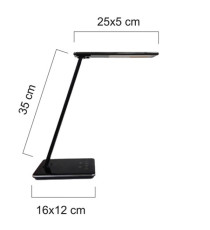 Lampada Linka - a led - 6,4 W - nero - Unilux