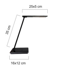Lampada Linka - a led - 6,4 W - nero - Unilux