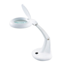 Lampada MiniZoom - a led - con lente di ingrandimento - 5,9 W - bianco - Unilux