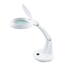 Lampada MiniZoom - a led - con lente di ingrandimento - 5,9 W - bianco - Unilux