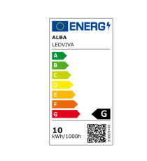 Lampada Viva - a led - 10 W - grigio antracite - Alba