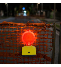 Lampeggiante stradale Double Blink Road - LED - giallo fluo/rosso - Velamp Lampeggiante stradale Double Blink Road - LED - giallo fluo/rosso - Velamp
