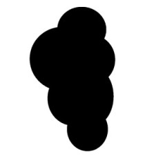 Lavagna da parete Silhouette - 48,5 x 30 cm - forma nuvola - nero - Securit Lavagna da parete Silhouette - 48,5 x 30 cm - forma nuvola - nero - Securit