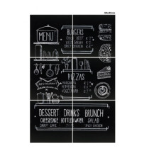Lavagna da parete XXL - 40 x 40 cm - nero - Securit - set 6 pezzi affiancabili Lavagna da parete XXL - 40 x 40 cm - nero - Securit - set 6 pezzi affiancabili