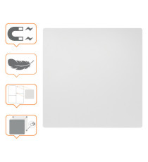 Lavagna magnetica modulare - senza cornice - 60 x 45 cm - acciaio - bianco - Nobo Lavagna magnetica modulare - senza cornice - 60 x 45 cm - acciaio - bianco - Nobo