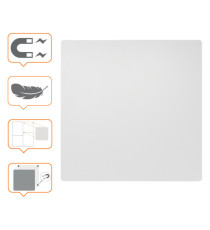 Lavagna magnetica modulare - senza cornice - 60 x 45 cm - acciaio - bianco - Nobo Lavagna magnetica modulare - senza cornice - 60 x 45 cm - acciaio - bianco - Nobo
