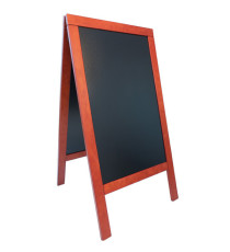 Lavagna Sandwich - cavalletto mogano - 71 x 135 cm - Securit Lavagna Sandwich - cavalletto mogano - 71 x 135 cm - Securit