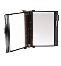 Leggio antibatterico - da muro - 10 buste - A4 - nero - Djois Leggio antibatterico - da muro - 10 buste - A4 - nero - Djois