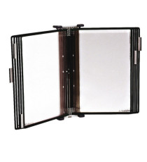 Leggio antibatterico - da muro - 10 buste - A4 - nero - Djois Leggio antibatterico - da muro - 10 buste - A4 - nero - Djois