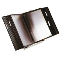 Leggio antibatterico - da tavolo - 10 buste - A4 - nero - Djois Leggio antibatterico - da tavolo - 10 buste - A4 - nero - Djois