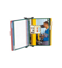 Leggio T Technic - da muro - 10 tasche - PVC - colori assortiti - Djois Leggio T Technic - da muro - 10 tasche - PVC - colori assortiti - Djois