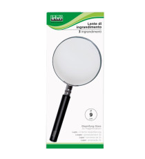 Lente di ingrandimento 1124 - diametro 9 cm - nero - Lebez