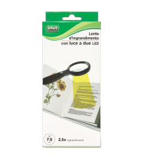 Lente di ingrandimento 1137 - diametro 7,5 cm - con led - nero - Lebez Lente di ingrandimento 1137 - diametro 7,5 cm - con led - nero - Lebez