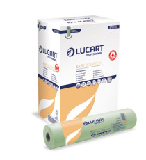 Lenzuolino medico Easy 80 Green - diametro 14 cm - 59 cm x 80 mt - Lucart Lenzuolino medico Easy 80 Green - diametro 14 cm - 59 cm x 80 mt - Lucart