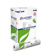 Lenzuolino medico Eco 80 - diametro 14 cm - 59 cm x 80 mt - bianco - Lucart Lenzuolino medico Eco 80 - diametro 14 cm - 59 cm x 80 mt - bianco - Lucart
