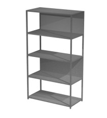Libreria 5 ripiani Modular - 90 x 44 x 161 cm - struttura metal antracite - antracite