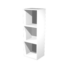 Libreria casellario Rainbow - 3 caselle - 35,9 x 29,2 x 103,9 cm - bianco