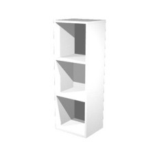 Libreria casellario Rainbow - 3 caselle - 35,9 x 29,2 x 103,9 cm - bianco