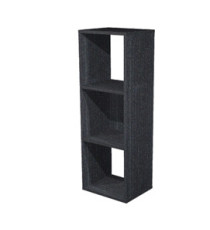 Libreria casellario Rainbow - 3 caselle - 35,9 x 29,2 x 103,9 cm - nero venato