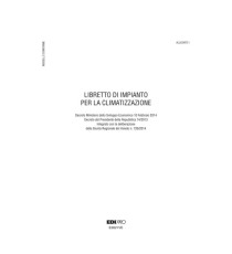Libretto impianto climatizzazione Veneto - 297 x 210mm - 48 fogli - Edipro Libretto impianto climatizzazione Veneto - 297 x 210mm - 48 fogli - Edipro