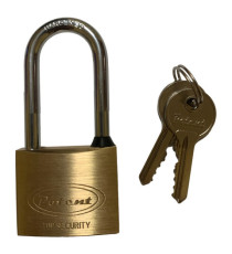 Lucchetto ad arco lungo - 30 mm - acciaio cromato - Metalplus Lucchetto ad arco lungo - 30 mm - acciaio cromato - Metalplus