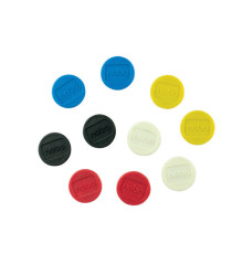 Magneti - diametro 1,3 cm - colori assortiti - Nobo - conf. 10 pezzi Magneti - diametro 1,3 cm - colori assortiti - Nobo - conf. 10 pezzi