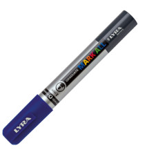 Marcatore a base d'acqua Graduate Mark All  - punta tonda 2mm - blu - Lyra