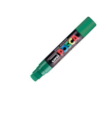 Marcatore a base d'acqua Uni Posca PC17K - punta extra large a scalpello 15,0mm  - verde - Uni Mitsubishi