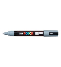 Marcatore a base d'acqua Uni Posca PC5M  - punta tonda media da 1,8mm a 2,5mm - grigio - Uni Mitsubishi Marcatore a base d'acqua Uni Posca PC5M  - punta tonda media da 1,8mm a 2,5mm - grigio - Uni Mitsubishi
