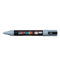 Marcatore a base d'acqua Uni Posca PC5M  - punta tonda media da 1,8mm a 2,5mm - grigio - Uni Mitsubishi Marcatore a base d'acqua Uni Posca PC5M  - punta tonda media da 1,8mm a 2,5mm - grigio - Uni Mitsubishi